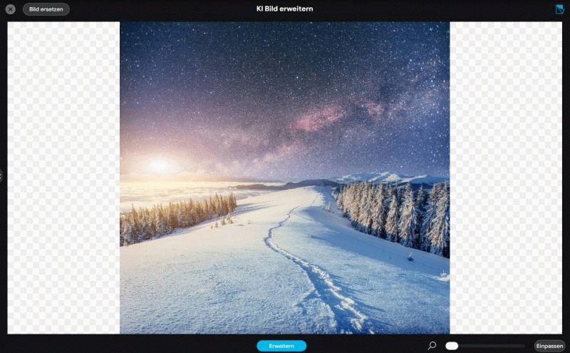 MyEdit - Winterbild erweitern